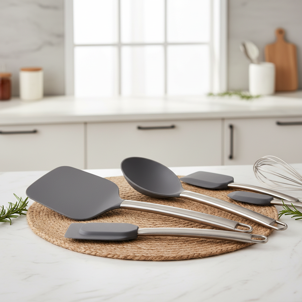 Kitchen utensils shovel and spoon set for non-stick pan